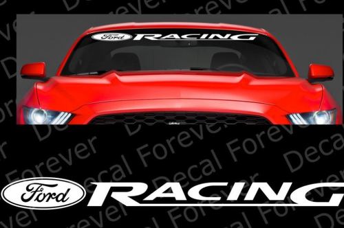 GRANDE- DIE CUT FORD Racing Mustang Parabrezza Adesivo in vinile fustellato Decalcomania RC085