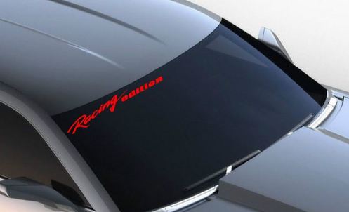 Il logo dell'autoadesivo dell'auto sportiva della decalcomania del vinile dell'edizione Racing del parabrezza si adatta a CAMARO RED