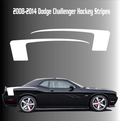 2008-2014 Dodge Challenger Hockey Racing Stripes Adesivo in vinile SRT Scat