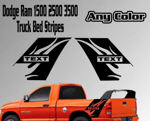 Dodge Ram vinile adesivo decalcomania grafica camion letto strisce Testo personalizzato Flames Daytona 1500 2500
