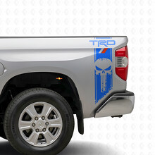 Adesivo in Vinile Strisce Teschio TRD Punisher per il Fianco Toyota Tundra_2