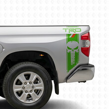 Adesivo in Vinile Strisce Teschio TRD Punisher per il Fianco Toyota Tundra_3