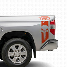Adesivo in Vinile Strisce Teschio TRD Punisher per il Fianco Toyota Tundra_4