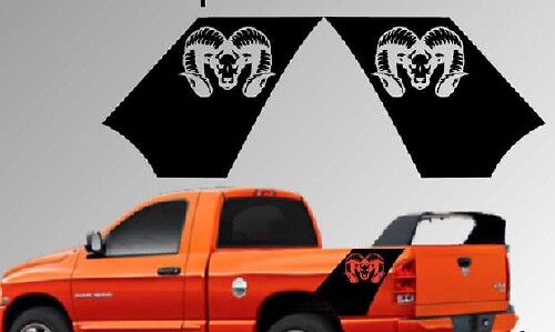 Dodge Ram Truck Bed Daytona Style Vinyl Decal Sticker 1500 2500 3500 Tutti gli anni