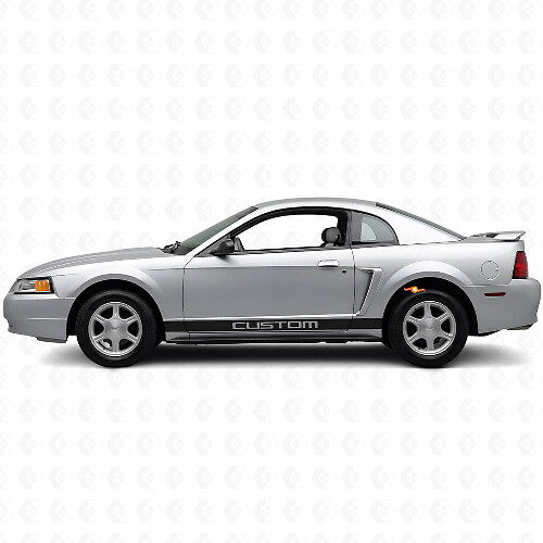 Kit di decalcomanie in vinile personalizzate per fascia sottoporta per Musclecar Mustang 1994-2004_1