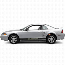 Kit di decalcomanie in vinile personalizzate per fascia sottoporta per Musclecar Mustang 1994-2004_5