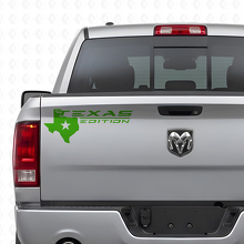 Edizione Texas con Adesivo Vinile Logo Mappa sul Portellone per Camion_3