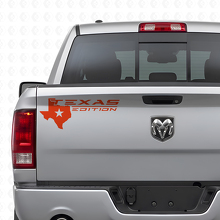 Edizione Texas con Adesivo Vinile Logo Mappa sul Portellone per Camion_4