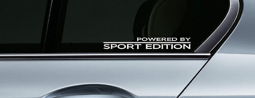 Set di Adesivi in Vinile per Finestrini Racing Edizione Sport Powered By