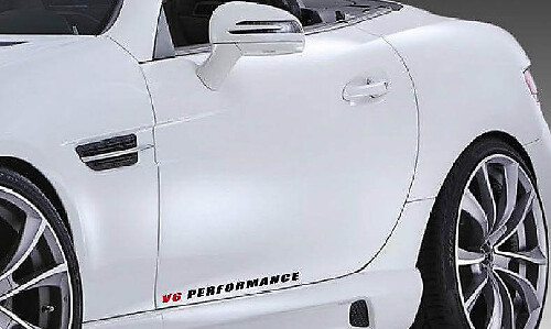 Set di Adesivi in Vinile per Minigonne Laterali Prestazionali V6 per Auto
