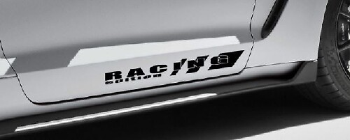 Coppia di Adesivi in Vinile per Minigonne Laterali Edizione Racing per Musclecar Musclecarmodel