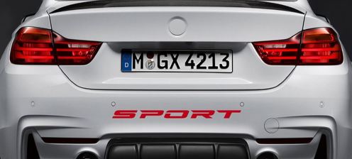 Sport Vinyl Decal Sticker sport auto da corsa auto paraurti adesivo emblema logo ROSSO