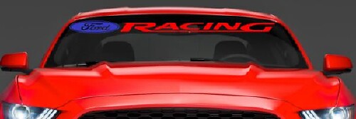 GRANDE DIE CUT FORD Racing Mustang Wind Shield Die Cut Vinyl Sticker Decal