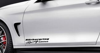 NURBURGRING Racing edition Adesivo per porta sportiva con decalcomania in vinile adatto per decalcomania BMW NERO

