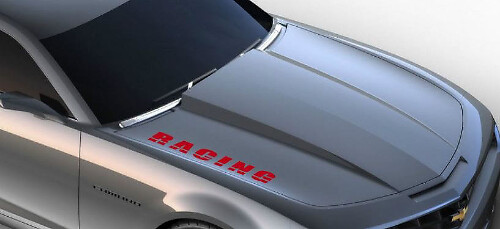 Adesivo in vinile con scritta Racing per cofano Chevrolet Camaro