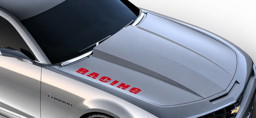 RACING Lettering — Adesivo in vinile (cofano) per Chevrolet Camaro
