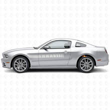 Kit Adesivi in Vinile con Strisce Laterali a Scacchi per Musclecar Musclecarmodel 2010-2014_4