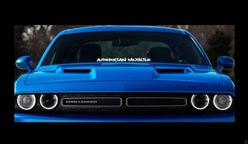 Mopar American Muscle 23 Dodge parabrezza striscione adesivo decalcomania hellcat srt