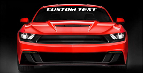 Adesivo in Vinile per Parabrezza Testo Personalizzato Grassetto Corsivo Striscione per Musclecar Musclecarmodel