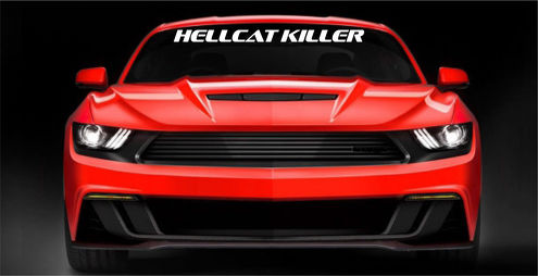 2pcs HELLCAT KILLER Decal Parabrezza Finestra Vinile Grafico Ford Mustang Camaro