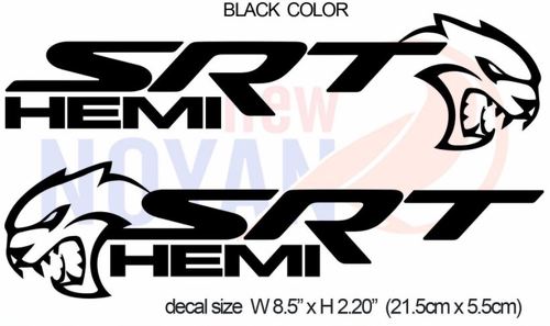 1 Set Srt Hemi Hellcat Dodge Racing Decal, adesivo fustellato in vinile