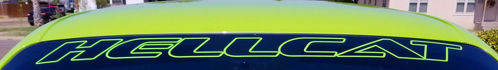 Hellcat Parabrezza Decal Sticker Grafica Banner Dodge Challenger Srt Mopar