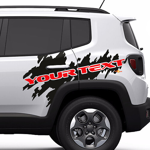 Adesivo in Vinile con Grafica Lettere Splash per Jeep Renegade Cherokee