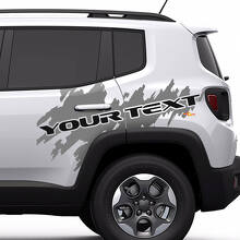 Adesivo in Vinile con Grafica Lettere Splash per Jeep Renegade Cherokee 2