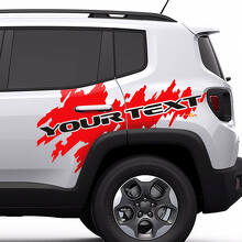 Adesivo in Vinile con Grafica Lettere Splash per Jeep Renegade Cherokee 3