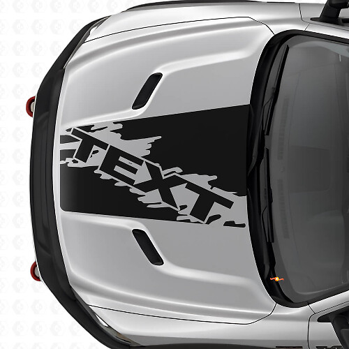 Adesivo in Vinile a Striscia Stile Splash Personalizzato per Cofano Dodge Ram SUV