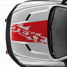 Adesivo in Vinile a Striscia Stile Splash Personalizzato per Cofano Dodge Ram SUV_4