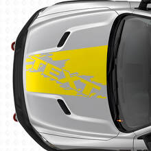 Adesivo in Vinile a Striscia Stile Splash Personalizzato per Cofano Dodge Ram SUV_6