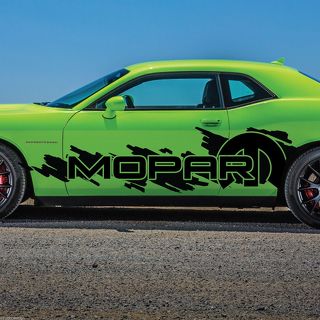 Dodge Challenger Mopar Splash Grunge Logo vinile adesivo grafica Camo