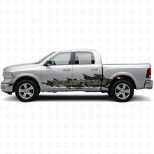 Kit di Adesivi Laterali in Vinile Stile Splash con Lettering Personalizzato per Dodge Ram Truck_3
