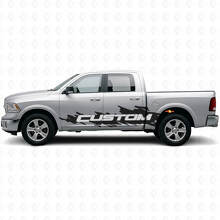 Kit di Adesivi Laterali in Vinile Stile Splash con Lettering Personalizzato per Dodge Ram Truck_5
