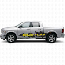 Kit di Adesivi Laterali in Vinile Stile Splash con Lettering Personalizzato per Dodge Ram Truck_6