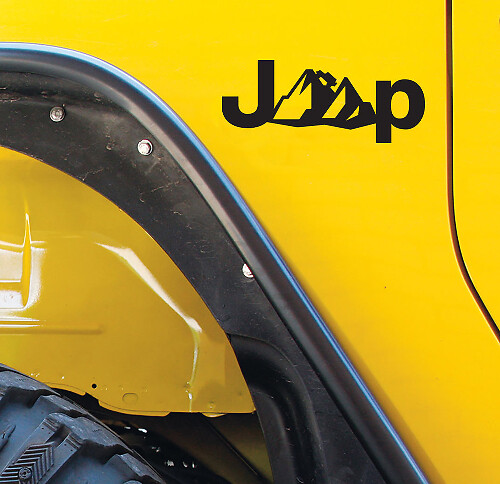 JEEP Wrangler Vinyl Decal Sticker Set di 2 Cherokee Compass Renegade Rubicon