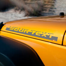 Adesivo in vinile con scritta Stip per cofano laterale per Jeep Wrangler Rubicon Sahara 2