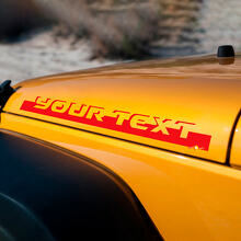 Adesivo in vinile con scritta Stip per cofano laterale per Jeep Wrangler Rubicon Sahara 3
