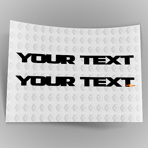 Adesivi in Vinile con Scritta parafango per Jeep Wrangler