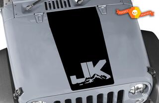 Jeep Wrangler Decal Blackout Hood vinile nero opaco 5 colori adesivo JK