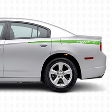 Strisce Accentuate con Scritta Personalizzata Adesivo in Vinile Laterale per Dodge Charger 2011-2014_3