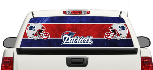 Logo New England Patriots Football Adesivo per finestrino posteriore Pick-up Truck SUV Car 3