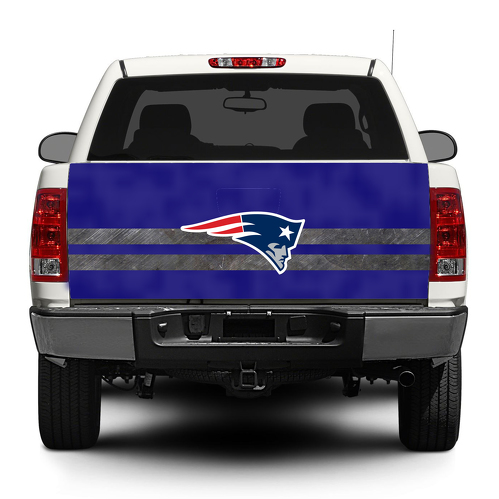New England Patriots Football logo Flag Portellone posteriore Decal Sticker Wrap Pick-up Truck SUV Car