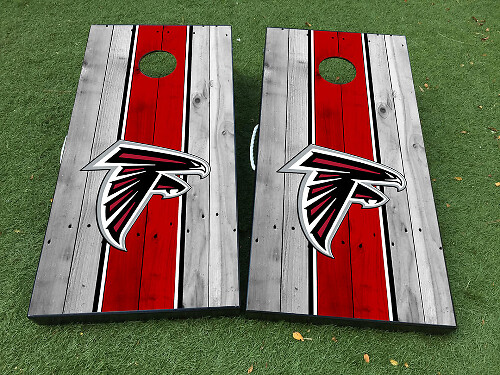 Set di Adesivi in Vinile per Tavolo Cornhole Stile Atlanta Falcons