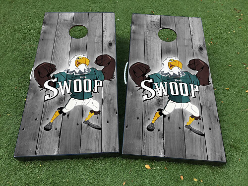 Set di Adesivi in Vinile per Tavolo Cornhole a Tema Football Philadelphia Eagles Swoop