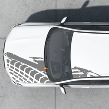 Traccia pneumatici splash Hood Roof Graphics Decal Adesivo Universal Fittament
 2