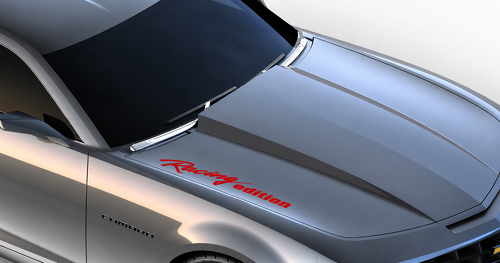Racing Edition Lettering — Adesivo in vinile (cofano) per Chevrolet Camaro