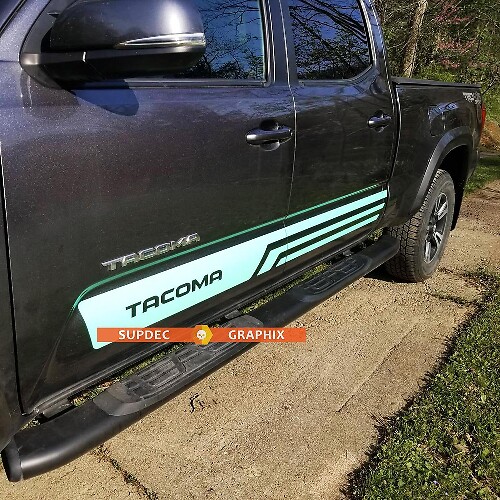 2x TRD Angel Decal Sticker Graphic Side Bed Stripe Body Kit per Toyota Tacoma Racing