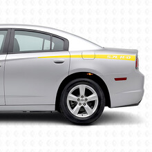 Adesivo vinilico laterale a strisce sfumate H/O 5.7L per Dodge Charger 2011-2014_5
